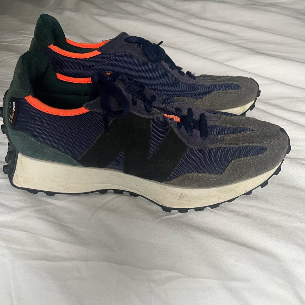 New Balance Blue and Black Retro-Inspired Sneakers